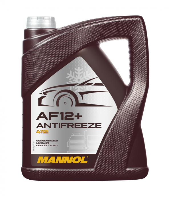 MANNOL jäähdytinneste punainen Antifreeze AF12+ Longlife 4112 (100%), 5 L