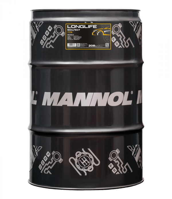 MANNOL 7715Longlife 504/507 5W-30 moottoriöljy 208 L