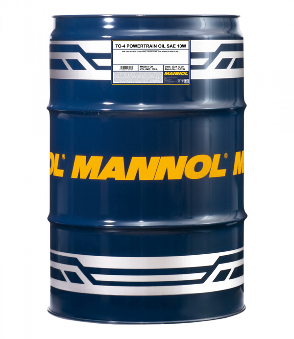MANNOL traktoriöljy TO-4 Powertrain Oil SAE 10W 208 l
