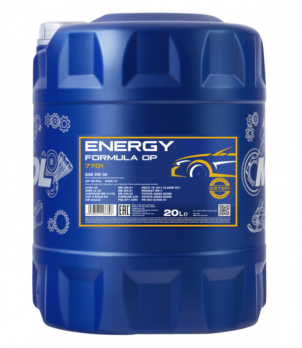 MANNOL moottoriöljy Energy Formula OP 5W-30 20 L