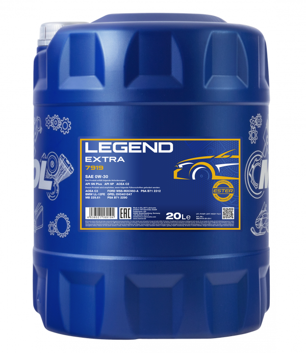 MANNOL moottoriöljy Legend Extra 0W-30 20 L