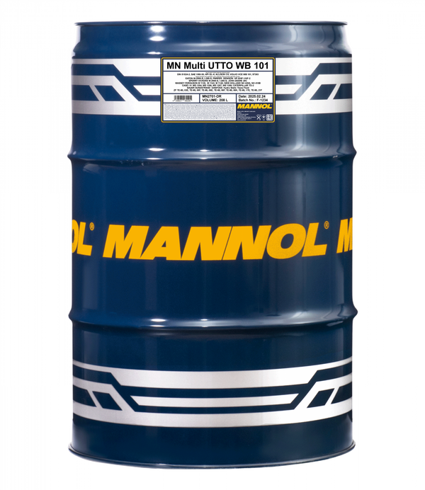 MANNOL traktoriöljy Multi Utto WB 101 API GL 4 208 l