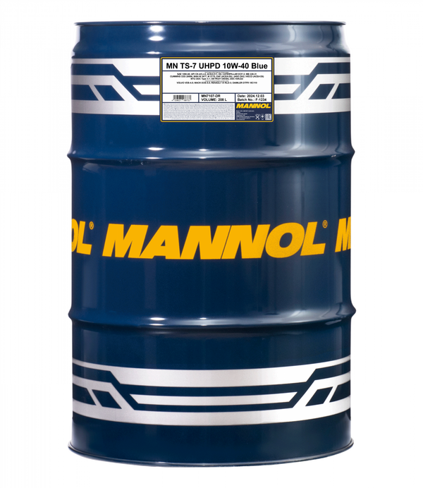 MANNOL moottoriöljy TS-7 UHPD Blue 10W-40 208 L
