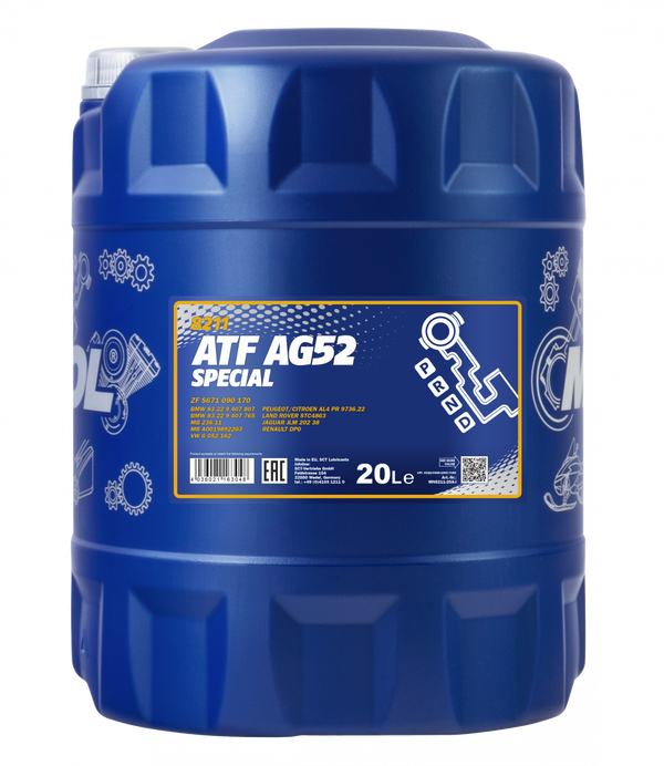 MANNOL vaihteistoöljy ATF AG52 20 l